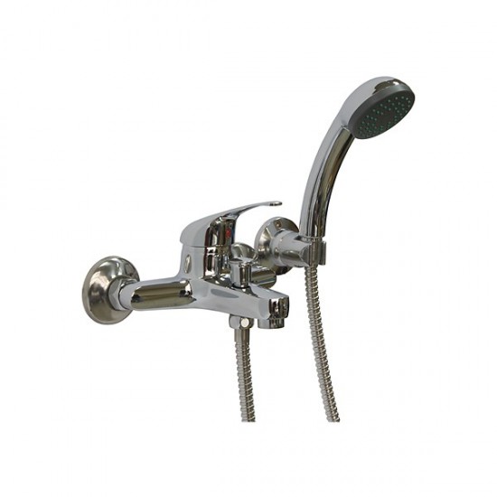 BATERIJA TUŠ JEDNORUČNA Ø 40 (S CRIJEVOM I TUŠ RUČICOM) ROCCO LEA