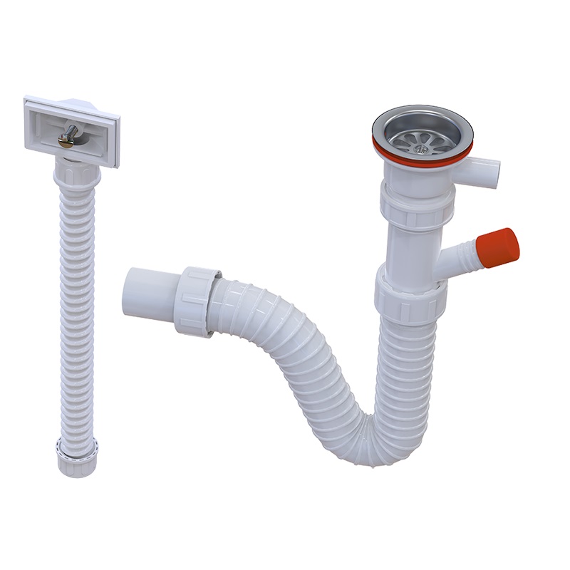 SIFON JEDNODJELNE SUDOPERE SA PRIKLJUCKOM I PRELIVOM ISAFLEX 2218