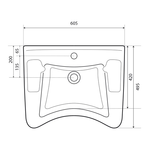 LAVABO ZA OSI 600