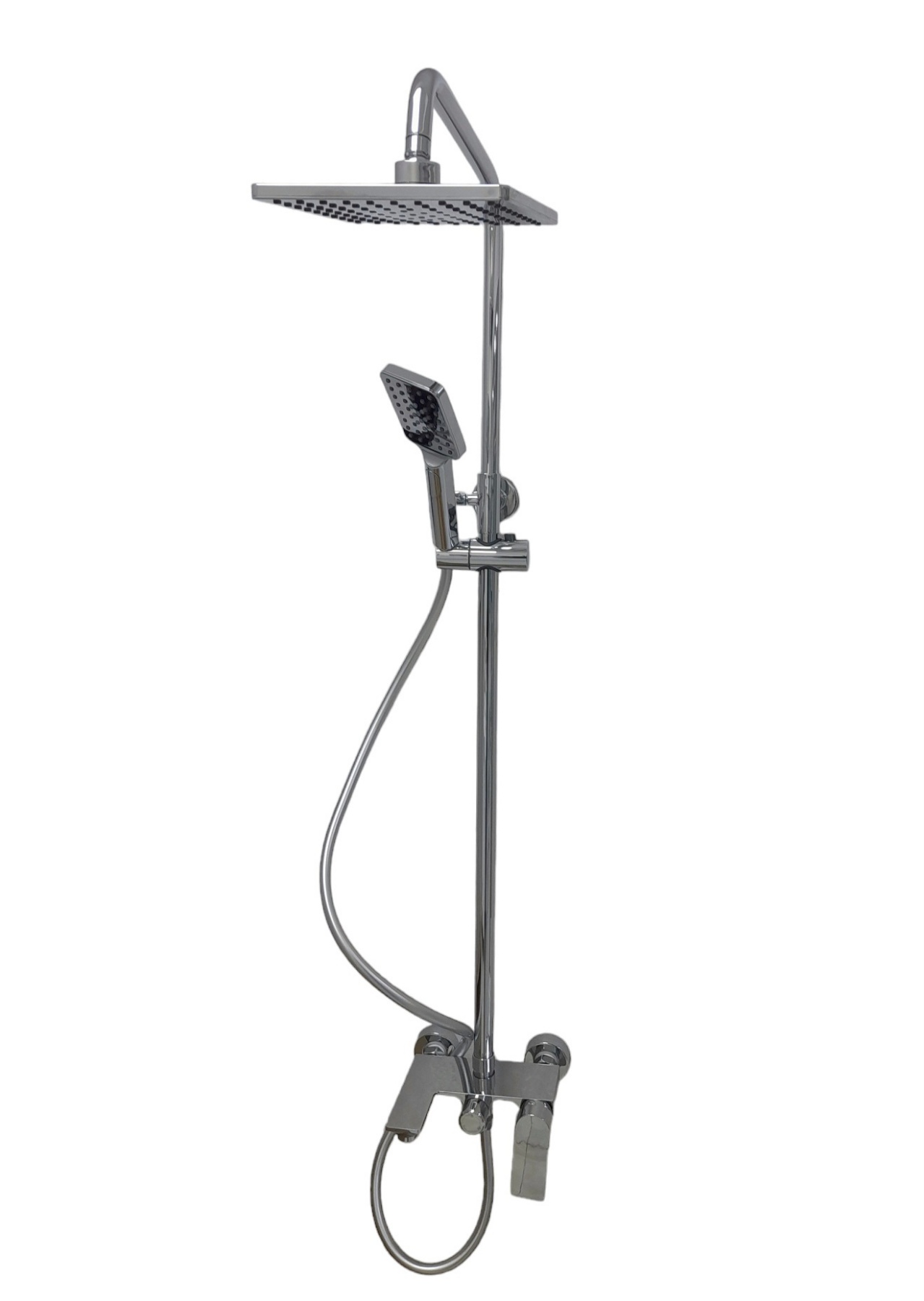 BATTERY WITH RISE AND HAND SHOWER EUROPE CHROME