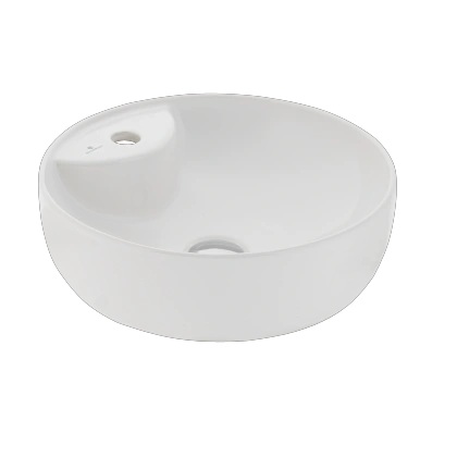 SOLE MATT WHITE FI-420 UNDERGROUND WASHBASIN WITH HOLE